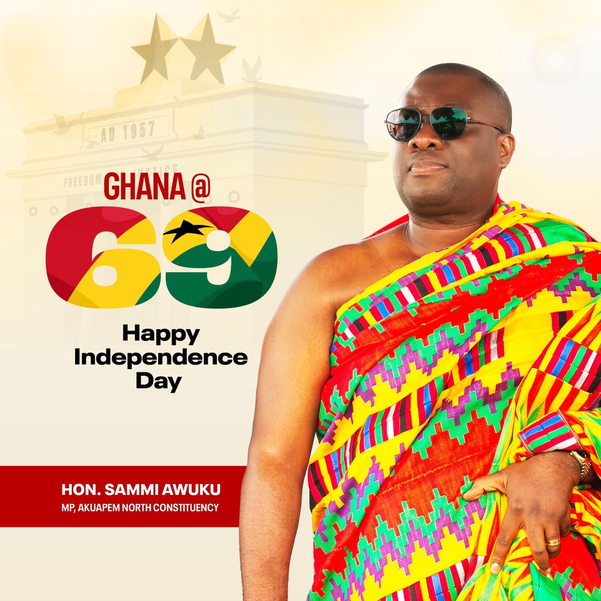 Yen ara yen asaase ni.
Happy 69th Independence Day!