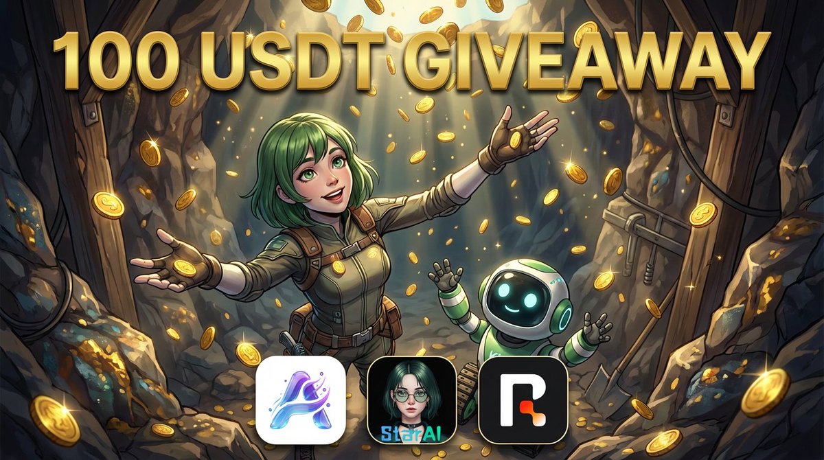 ✨ StarAI #Giveaway with partners✨ 

💸 100 $USDT total
🎯 10 winners X 10 $USDT
 
To enter:
✅ Follow ALL <a href="/The_StarAI/">StarAI</a> <a href="/The_AgentBay/">AgentBay</a> <a href="/RAN_System/">Rate Arbitrage Nexus</a>
✅ Like + repost
✅ Reply with “joined”

📅 Ends March 13, 2026
Winners announced publicly🎁
#StarAI #USDT #Crypto