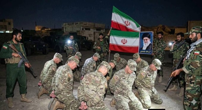MeLive007's tweet photo. ⚠️  𝐁𝐫𝐞𝐚𝐤𝐢𝐧𝐠 𝐍𝐞𝐰𝐬 ⚠️

Breaking 🚨: Reports indicate that U.S. Delta Force soldiers have been captured and are currently being held by Iran’s Islamic Revolutionary Guard Corps (IRGC). https://t.co/hZiv98q0Db