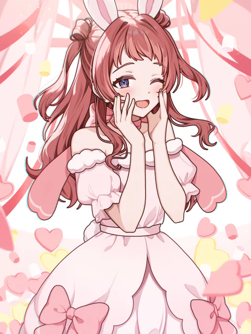 うさ衣装の咲季を描きました! #学マスFA