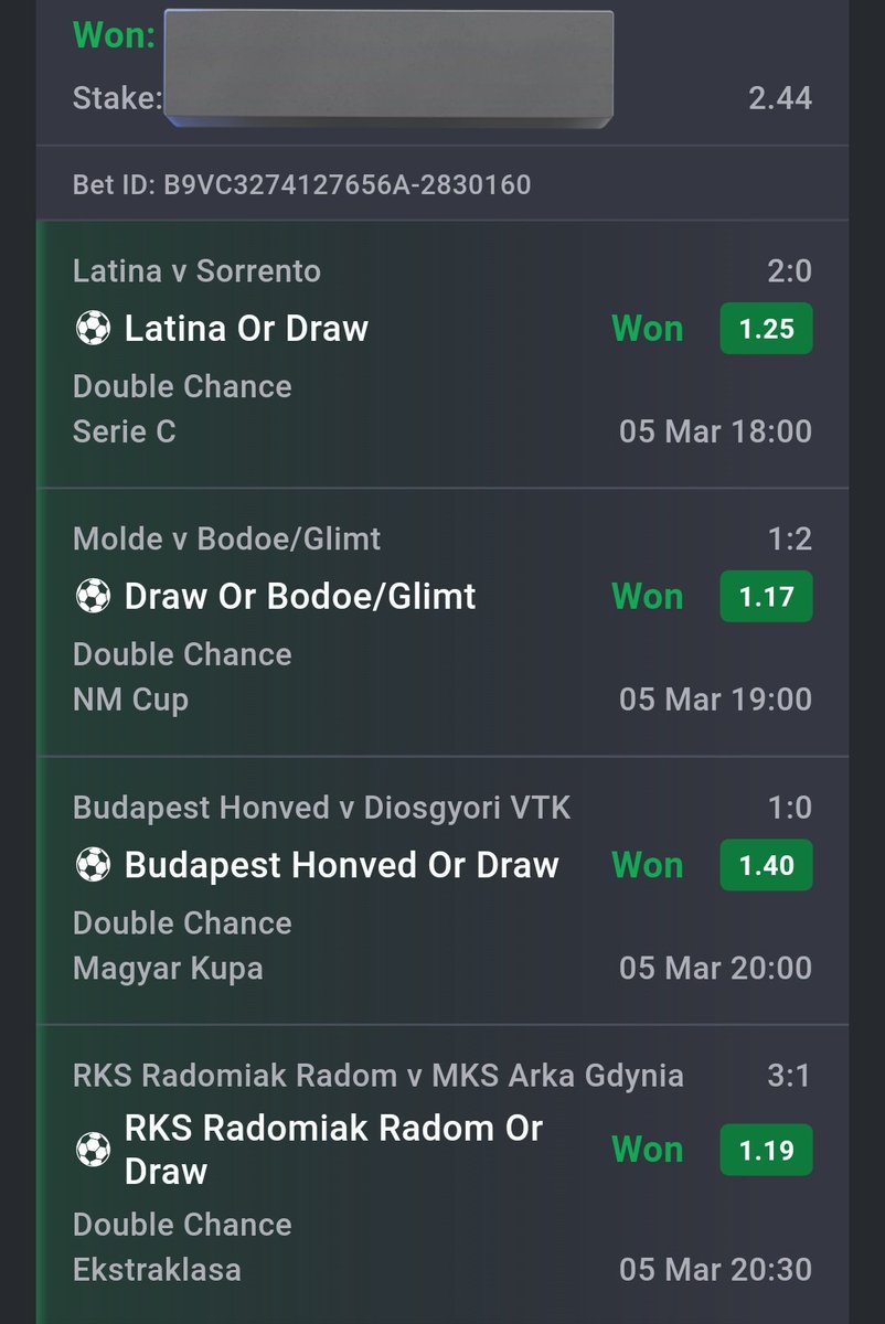 3 slips BOOM 💥💥💥💥💥💥

Congratulations if you played 🤝