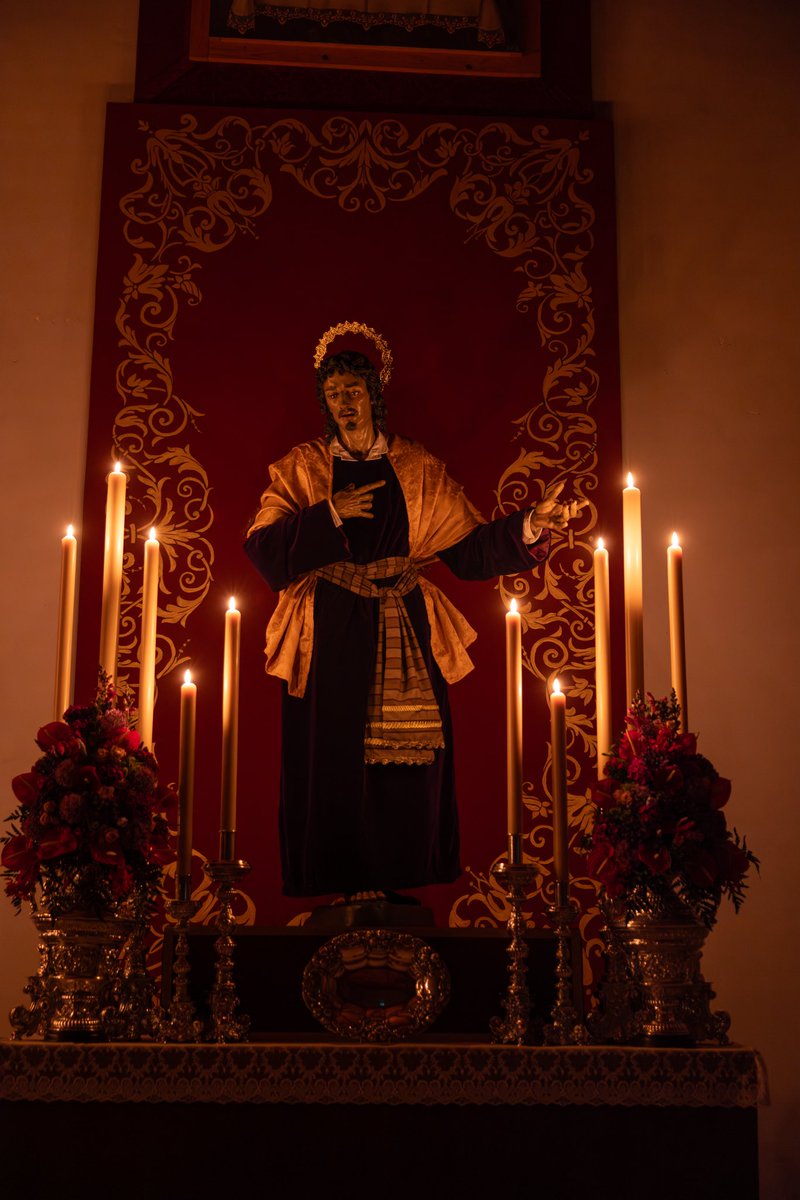 DoloresPtoTorre's tweet photo. CUARESMA 2026 - Nuestros Sagrados Titulares dispuestos en el altar de cultos con motivo de la celebración del Solemne Triduo de este fin de semana en su honor, que dará comienzo a las 19.30 horas en nuestra Parroquia

#CofradiasMLG 
#ElPuerto2026

📸 @LMFotosCofrades https://t.co/gspxrfdDT5