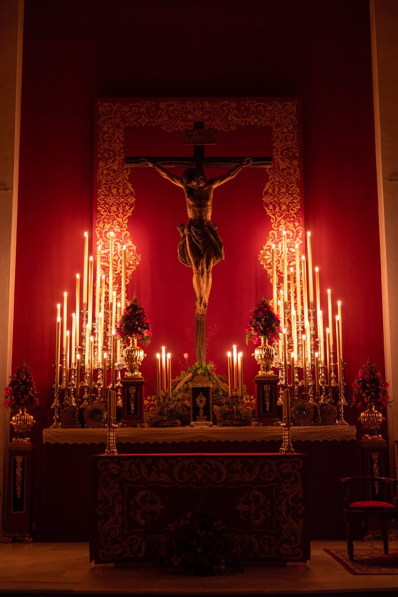 DoloresPtoTorre's tweet photo. CUARESMA 2026 - Nuestros Sagrados Titulares dispuestos en el altar de cultos con motivo de la celebración del Solemne Triduo de este fin de semana en su honor, que dará comienzo a las 19.30 horas en nuestra Parroquia

#CofradiasMLG 
#ElPuerto2026

📸 @LMFotosCofrades https://t.co/gspxrfdDT5