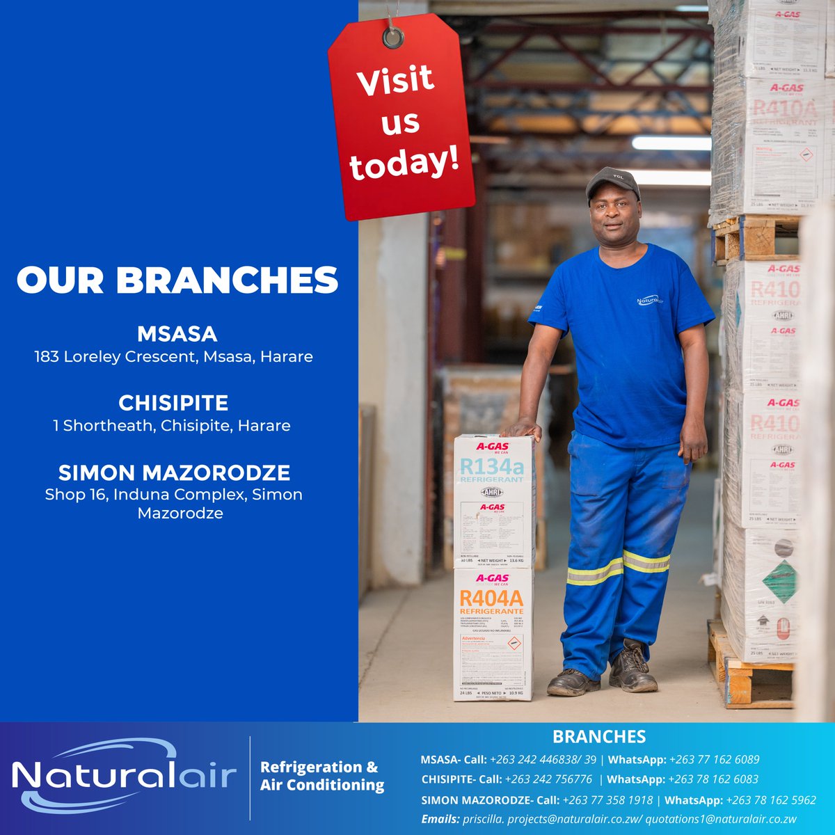 Naturalair_'s tweet photo. Did You Know? Natural Air is now closer to you than ever before

We are strategically located in 3 prime areas to serve our residential and commercial clients better
Tag us in a photo when you visit the branch closest to you!

#naturalair #keepingthingscool #refrigeration #aircon https://t.co/zSKComKkdH
