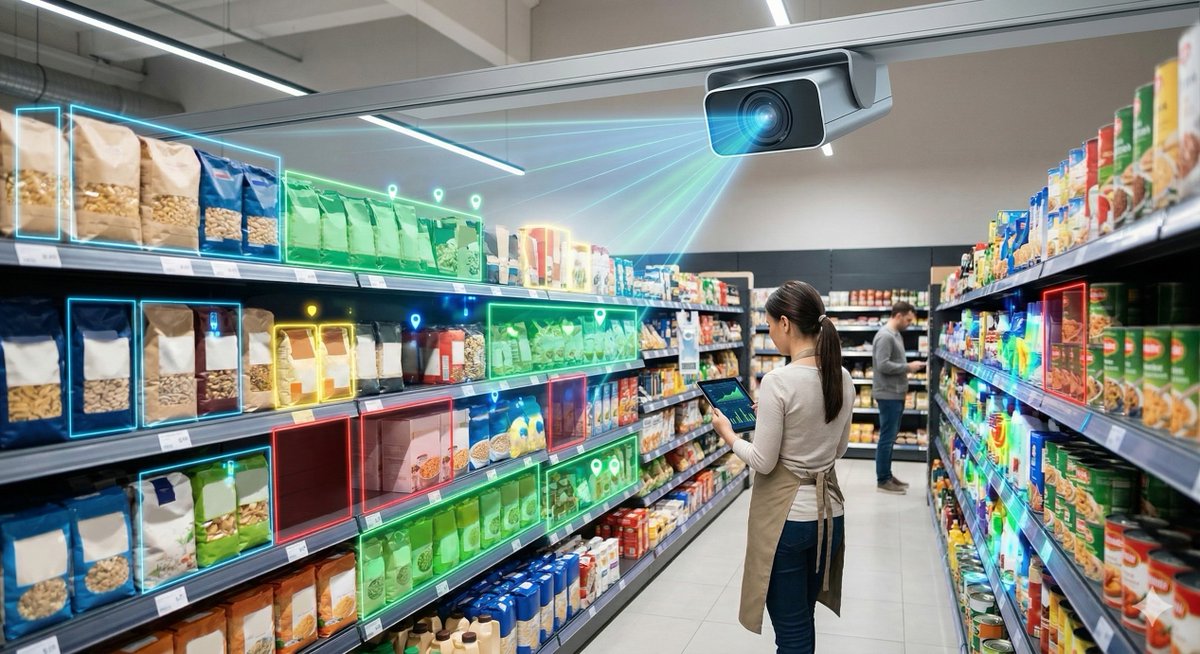 ConstemsAI's tweet photo. Retail stores are evolving into real-time data ecosystems. AI-powered in-aisle cameras now detect stockouts, planogram gaps and shelf compliance automatically - turning physical stores into continuously monitored systems.

https://t.co/CLU2X3IId4

#RetailAI #StoreIntelligence https://t.co/xOByNbjCTX