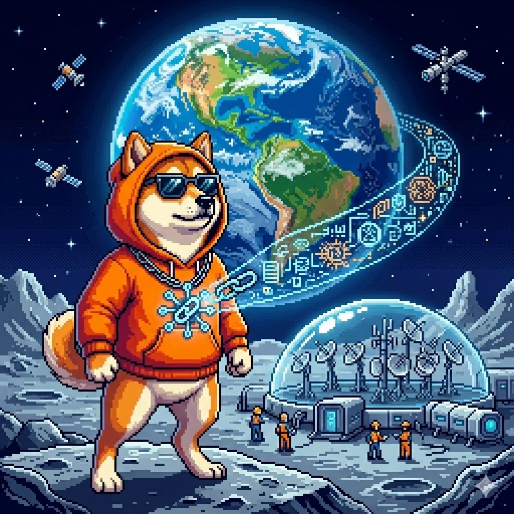 Luca50898's tweet photo. $DOG can connect us from Earth to the Moon.
#dogofbitcoin @LeonidasNFT https://t.co/eoDoMfJUMO