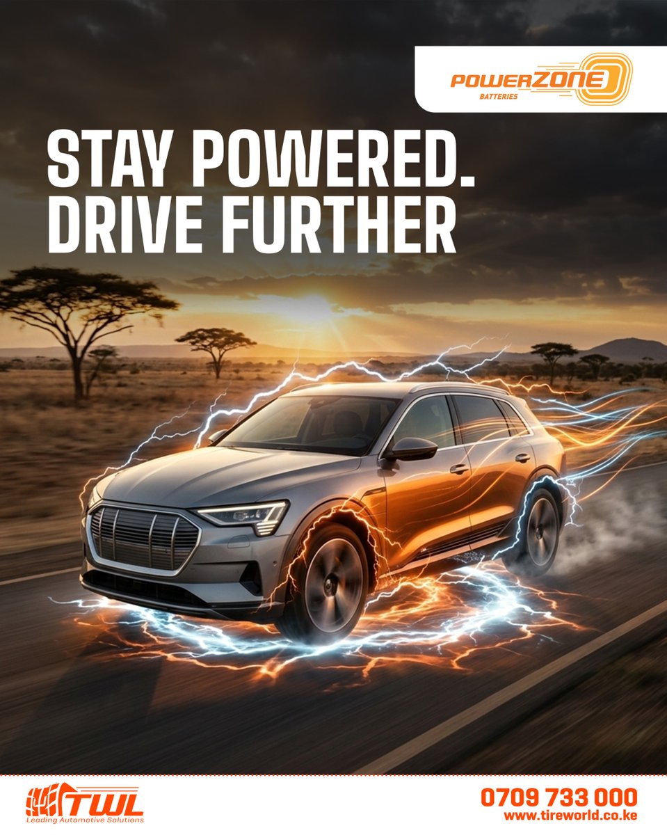 TireWorIdKenya's tweet image. Keep your engine ready for every start with PowerZone batteries; built for power, reliability, and long-lasting performance.

Order online:
🔗shorturl.at/KCI6Q 

#YourSafetyOurPriority #Powerzone #CarBattery #Battery