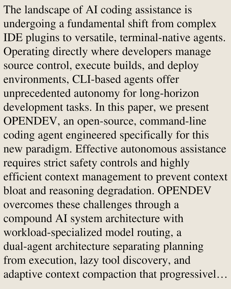 Building AI Coding Agents for the Terminal: Scaffolding, Harness ...