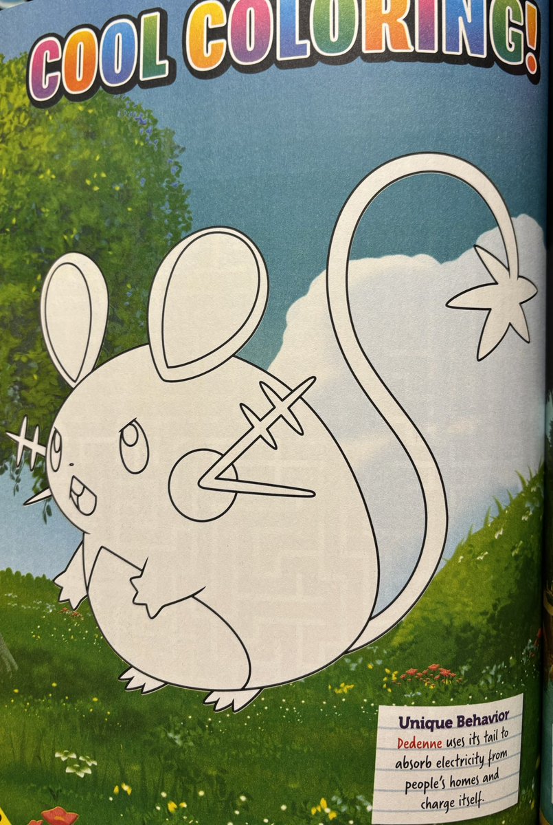 謎の本にあったデデンネの塗り絵