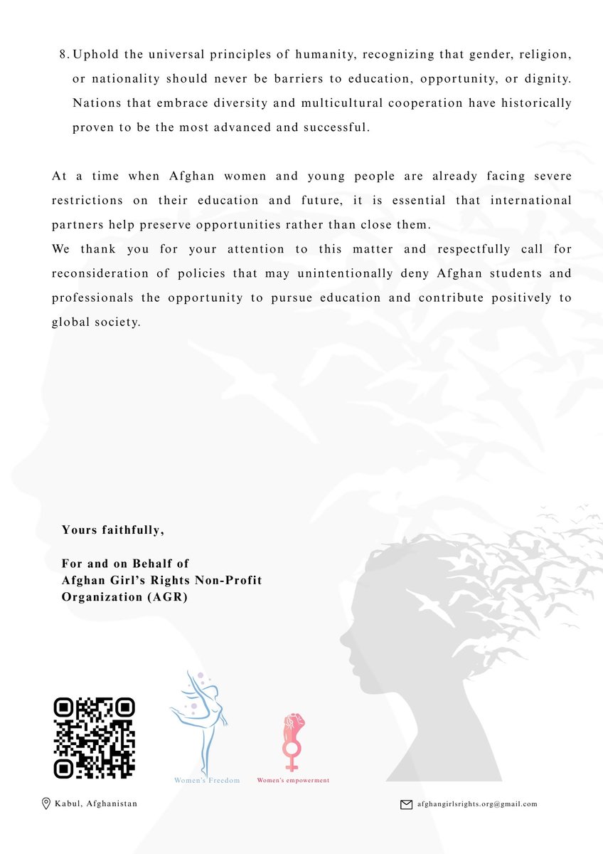 rights_afghan's tweet photo. 📢 Open Letter – March 6, 2026

Today I published an open letter addressed to the UK Government and Home Secretary regarding the restriction on Afghan work and study visas.

@ukhomeoffice
@TheGreenParty
@ZackPolanski
@ShabanaMahmood
@UN
@Europarl_EN
@NatashaC
@Keir_Starmer https://t.co/G1Fwzm49Mw