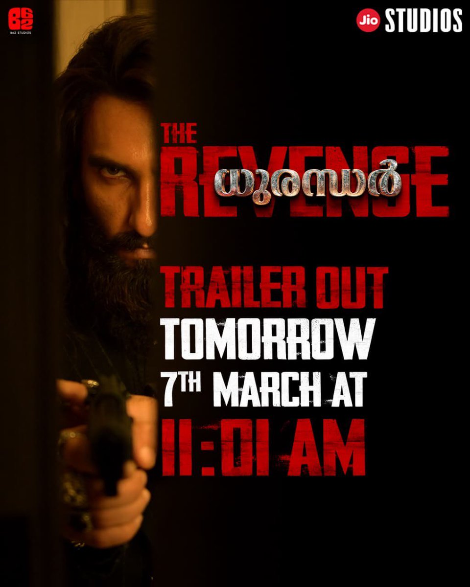The Most Awaited #DhurandharTheRevenge Trailer Out Tomorrow At 11.01 AM.