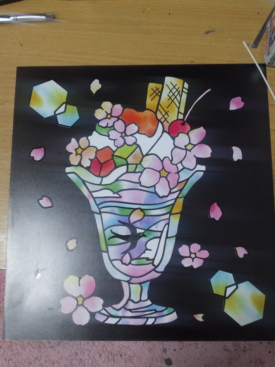 azumi041's tweet photo. つぼみが完成、だいたい四分の三まできたかな！

学研から出版されている大橋忍さんのステンドグラスシールパズル
切り絵みたいな感じになるのとシールが選べるところが好き
切り絵のほうも買っているんだけれど切るのがもったい感じがしてなんか眺めるだけで終わってる😅

#クロスステッチ https://t.co/BIcSq5nSWt