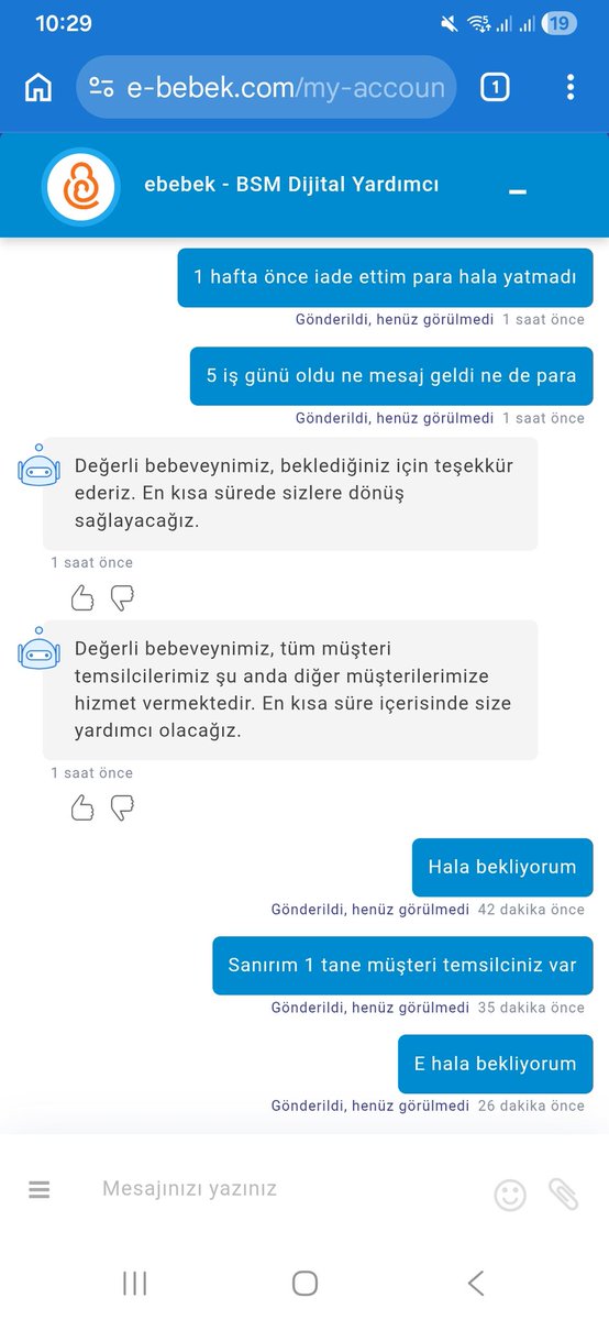 isteshew's tweet photo. @ebebek 1 saattir müsterih temsilcinize bağlanmaya çalışıyorum.  Tam bir rezalet. Ne telefon açıyorsunuz ne canlı yardıma bağlanıyorsunuz. İlla tüketici hakem heyetine başvuracağım https://t.co/bgu7rLdYKV