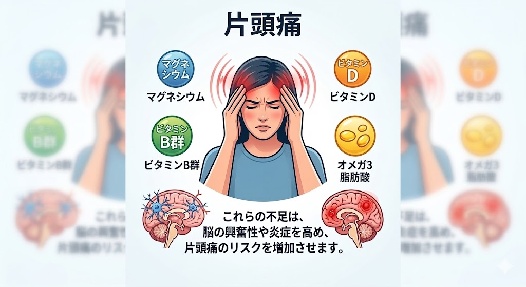 self_stretch's tweet photo. またまた久しぶりになりました！
今回の投稿は少し長いんですが、良ければお付き合いください😊前よりも投稿頻度は下がるかもしれないですが、なるべく有益な情報をまとめて投稿したいと思いますので良ければフォローお願いします。

今回の投稿テーマは「片頭痛を食事で改善」

投稿の中にはイラストもありますが私はイラスト作成には疎いのでそこはご愛嬌でお願いします👍

1️⃣片頭痛の対処療法
結論から言いますが、片頭痛は食事を少し調整するだけでも今の酷い状況を打開できる可能性が格段に上がります。現に今の食事の相方、仕事中の片手間に摂るだけでもいい簡単な内容なので安心して見てください✨

2️⃣摂ってほしい栄養
『マグネシウム、ビタミンB・D、オメガ3』は脳の興奮や炎症を高め、片頭痛を引き起こす可能性が高くなる可能性があります👍

それは主に何に含まれるのか。コンビニやスーパーで簡単に手に入る物で紹介します✨

3️⃣片頭痛対策に！脳を整えるオススメ食品をご紹介
🍙鮭のおにぎり（ビタミンD・オメガ3・ビタミンB） 🍲納豆・豆腐・枝豆（マグネシウム・ビタミンB） 🌰素焼きナッツ（オメガ3・マグネシウム） 
🥣きのこ・海藻スープ（ビタミンD・マグネシウム）

4️⃣手軽に摂れる野菜ジュース
コンビニにある野菜ジュースには普段摂取できない栄養が入っています。ただ以下の事を絶対に忘れないでください！！

⚠️「砂糖・食塩不使用」と書いてあってもその中に【果糖】は含まれていません。果糖の摂りすぎは肝臓の負担になり、中性脂肪を増やすことに繋がります。

※オススメの野菜ジュ���スはリプ欄に載せておきます！

他に悩みがある人がいればコメント、DMな��お待ちしております✨

誰かの助けになるように今後も続けていきたいと思いますのでどうぞよろしくお願いいたします。