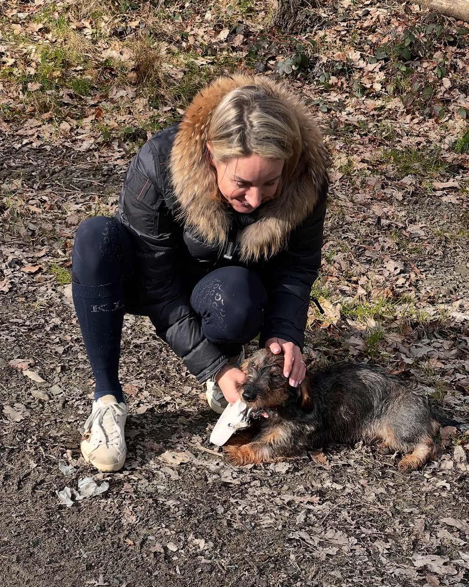 BVazif's tweet photo. Just a mother🥰taking a quiet walk with her loyal girl, Cleo❤️. Sometimes the best therapy in life has four paws and a happy tail.😅🐕✨ https://t.co/1bqr1XQJrp