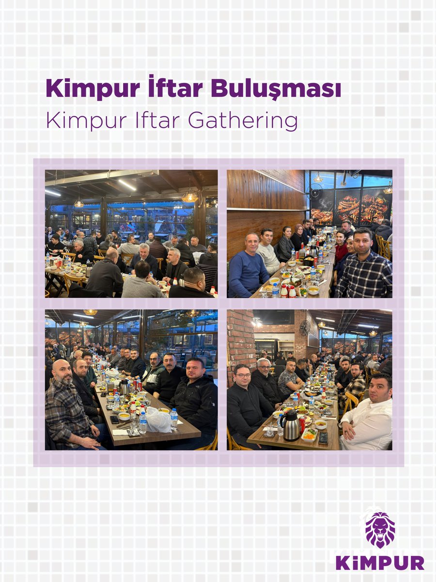 kimpurglobal's tweet image. Çalışma arkadaşlarımızla iftar soframızda bir araya geldik.

Birlikte paylaşılan güzel anlar için tüm ekip arkadaşlarımıza teşekkür ederiz.

#Kimpur