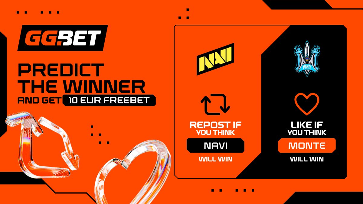 ggbet_en's tweet photo. NAVI's first match at EPL S23 🔥

💛 Cheer for NAVI? Hit a repost!
💙 Support Monte! Like this post!

Tomorrow we will choose 5 winners who'll receive 10 EUR freebet https://t.co/5E8syvg452