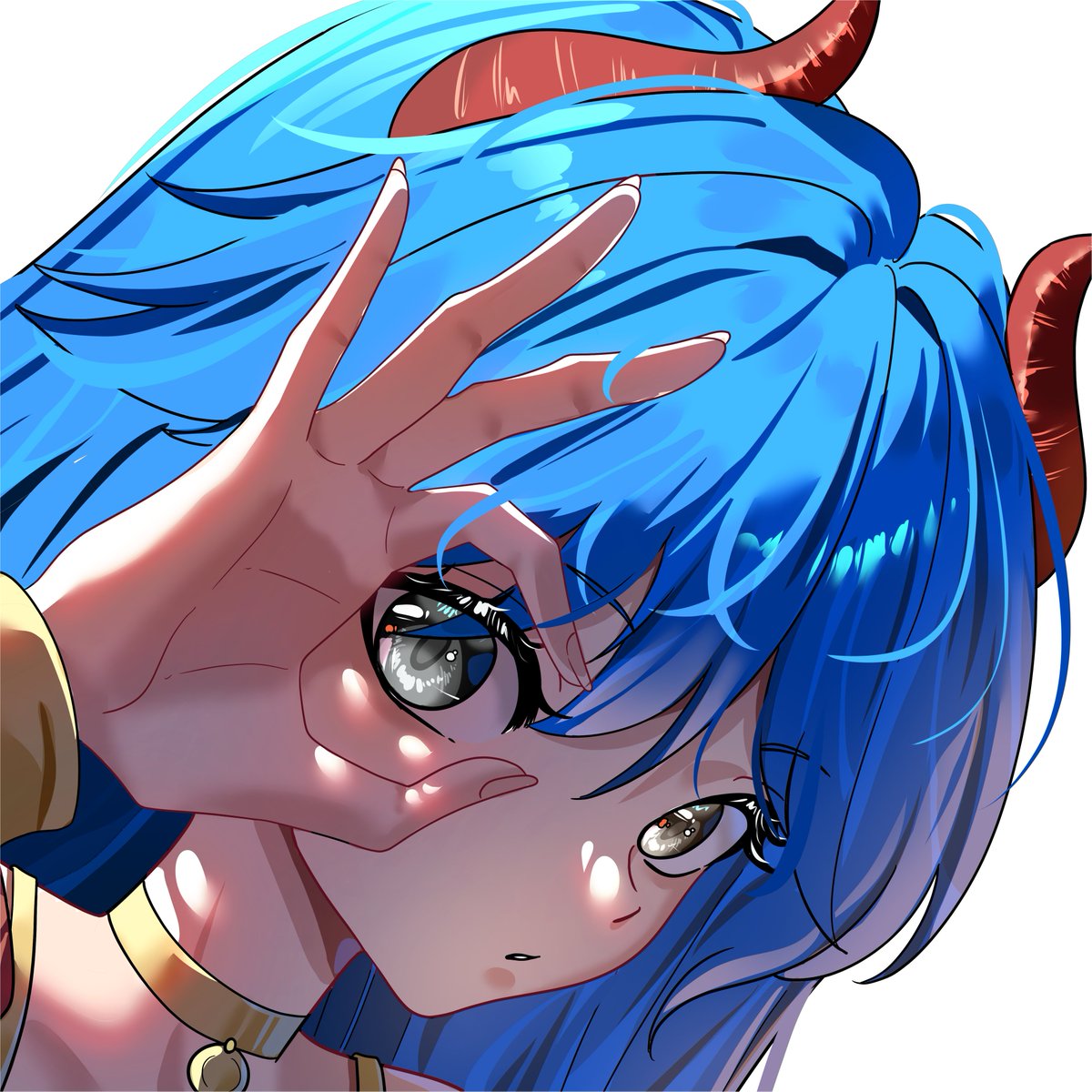 my first headshot icon comms, thank you so muchh for <a href="/blairloft/">blair</a> 

#VGenComm