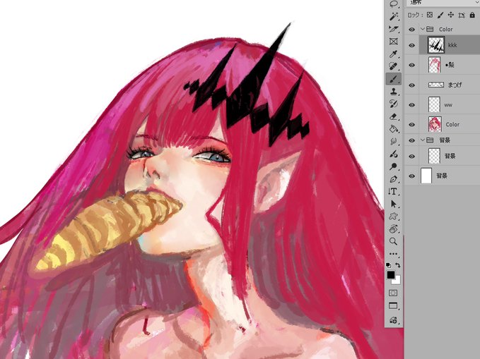 クロワッサン食べてるバーヴァンシー途中 