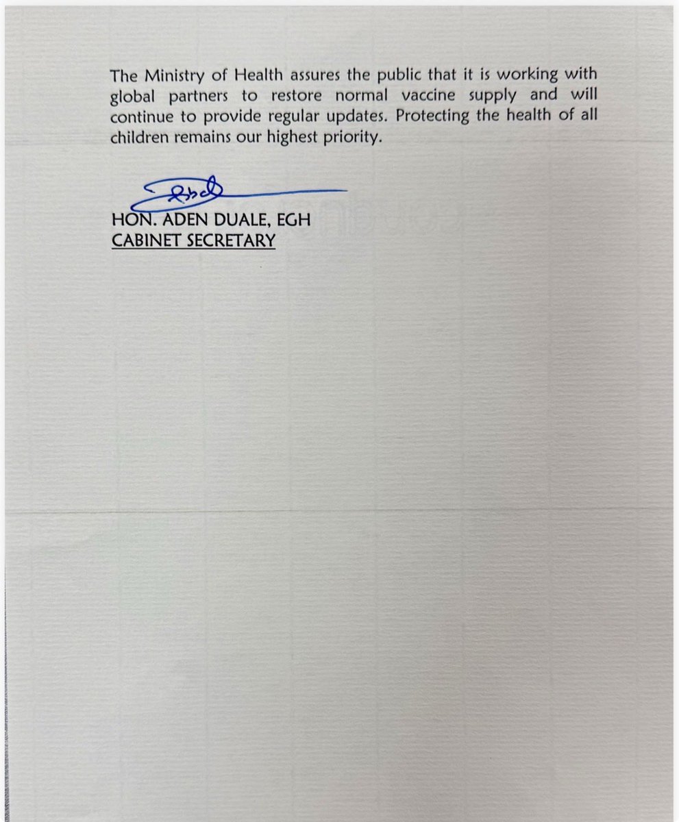 MOH_Kenya's tweet photo. UPDATE ON NATIONAL ROTAVIRUS VACCINE SUPPLY https://t.co/nkcqTxuZkK