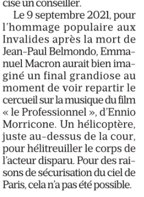 Lu dans Le Parisien. Esseptionnel.