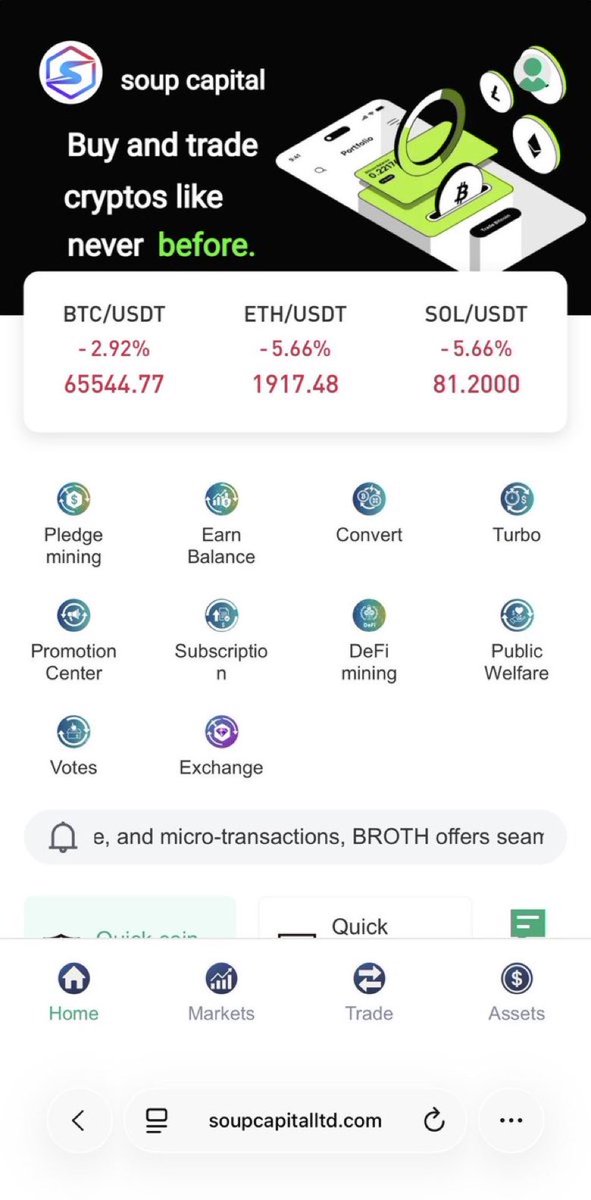 Be smart when investing,,,,,,,,#soupcapitalltd 
It’s a fraudulent trading platform that makes use of copy trading as bait.
Once you deposit, they create excuses, add withdrawal fees, and freeze accounts.
Contact verified specialists if affected