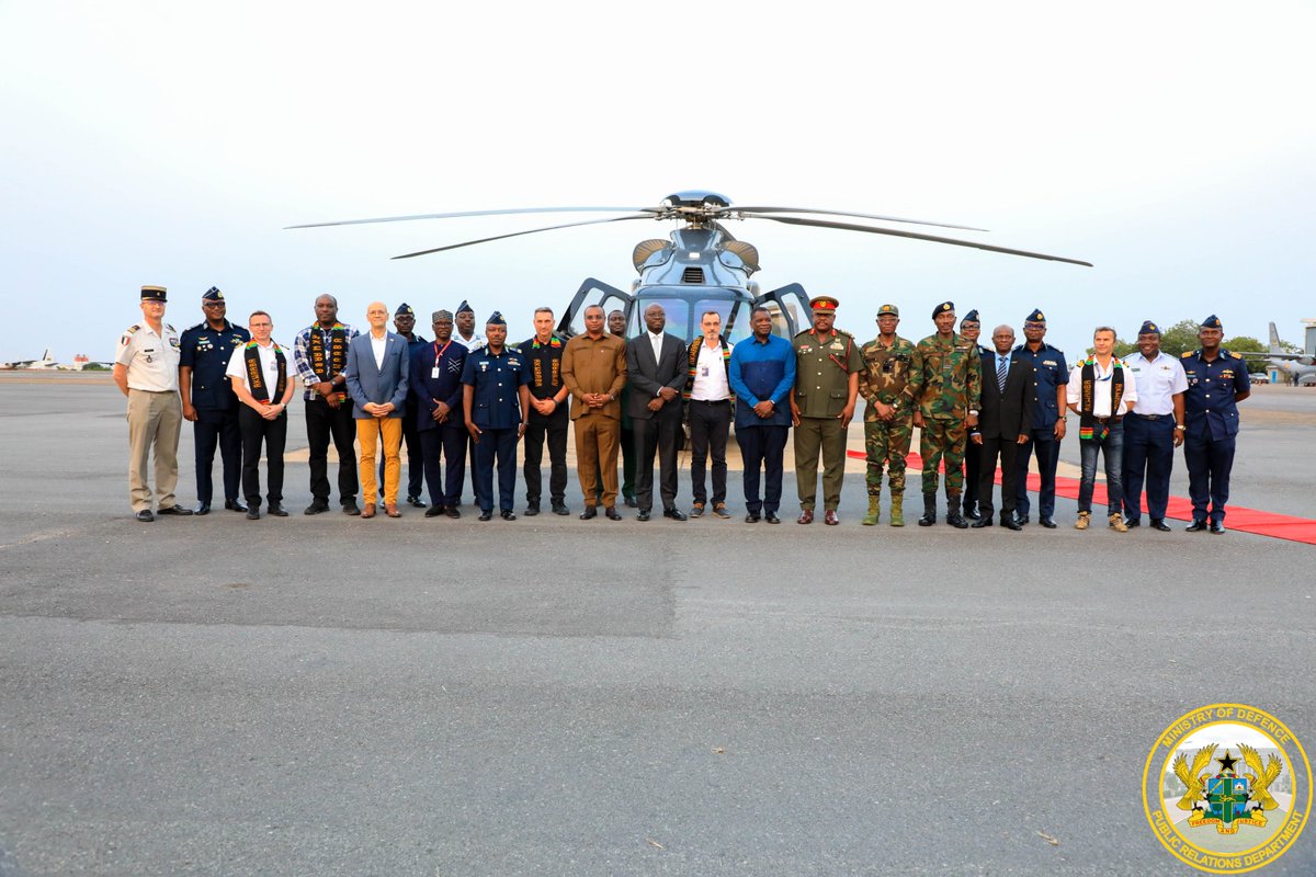 modghana's tweet photo. The Government of Ghana has acquired a new Airbus H175 helicopter from France to strengthen the operational capabilities of the Ghana Air Force. https://t.co/1AqhCkppUs