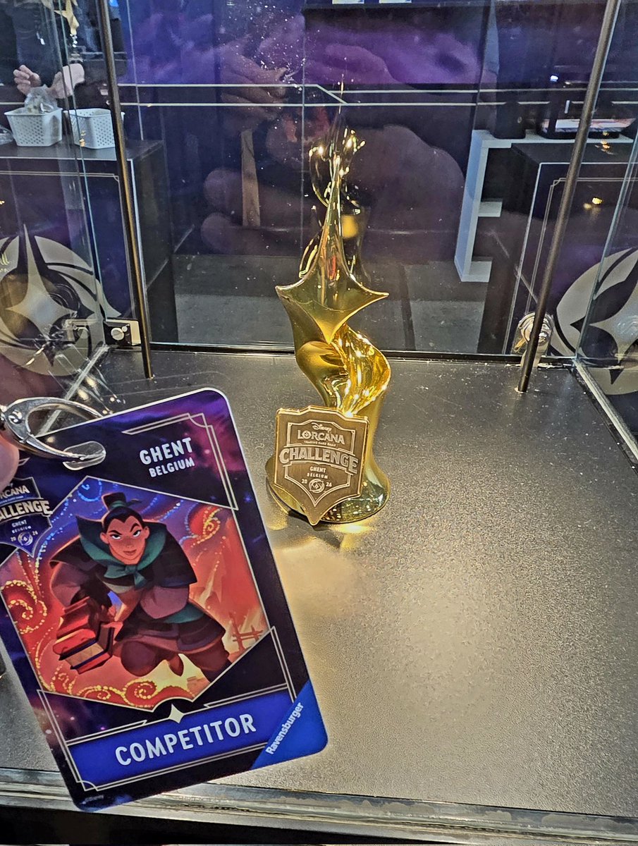 VoYangx's tweet photo. Made it to another #Disney #Lorcana Challenge. We don't play until Saturday wish us luck! https://t.co/MqIOlmWY0A