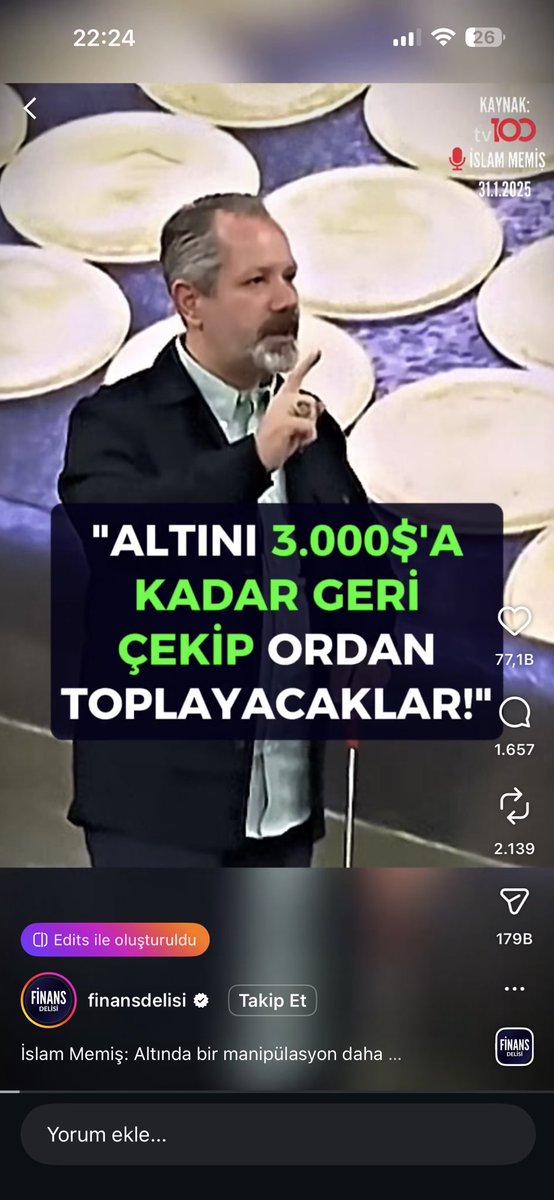 #altin ⁦⁦<a href="/islammemis/">İslam MEMİŞ</a>⁩  cok iyi biliyo yaaaa. 15 subat ekran goruntusu aldim 3000 e gelmeyeceginden o kadar emindim ki. Iso da ekonomi biliyor he heeee