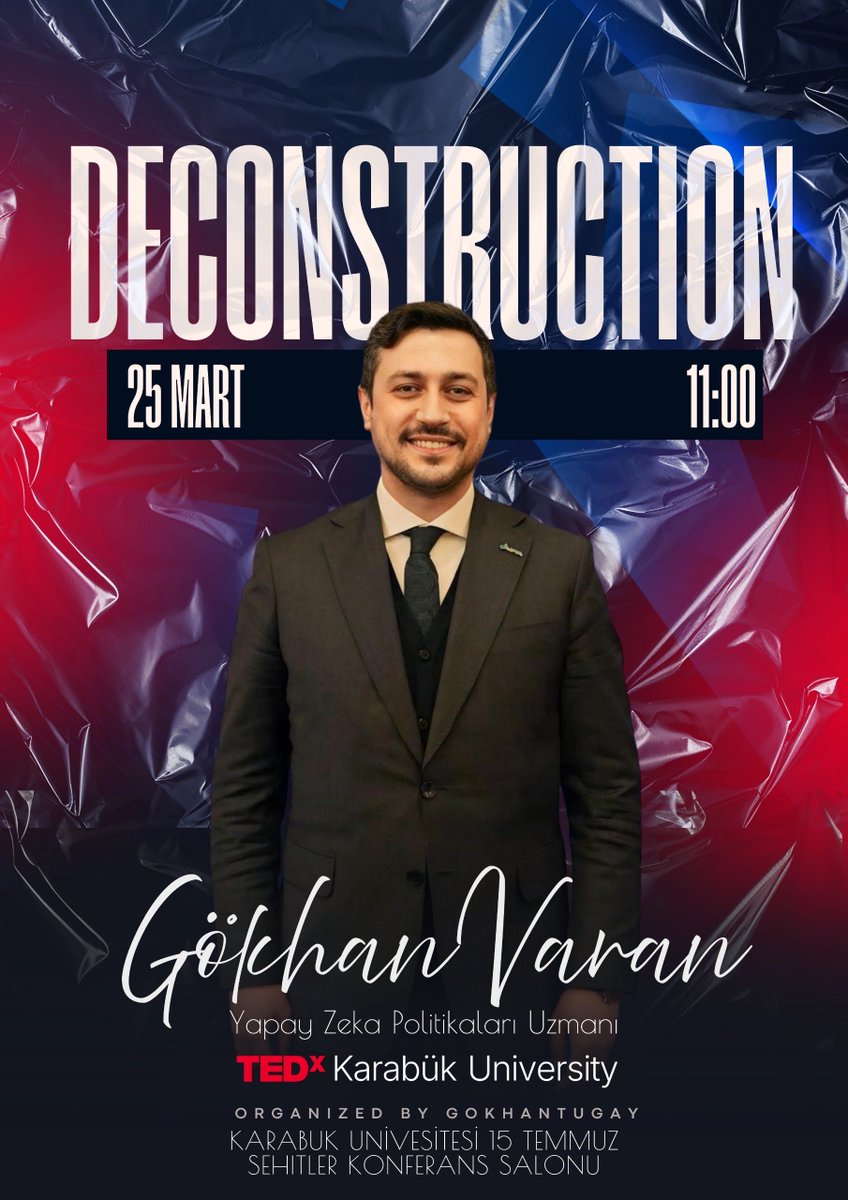 gokhanvaran's tweet photo. 25 Mart’ta @TEDx Karabük’teyiz! https://t.co/Egc7QNubBD