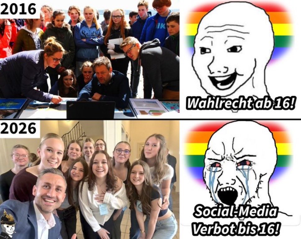 InvestWandel's tweet photo. @UlrichSiegmund @benedikt_kaiser Das könnte auch ein Grund sein die AfD ist bei den Jugendlichen zu beliebt https://t.co/IaFrthePuJ