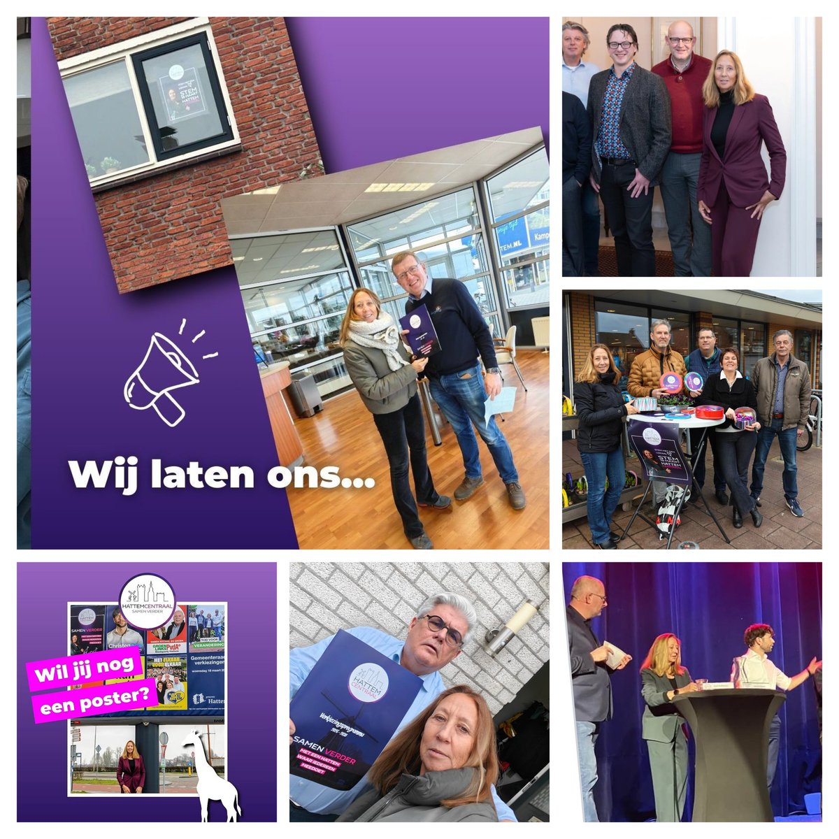 GinaGuldenaar's tweet photo. Met HattemCentraal on tour ๐
Nog 12 dagen tot de verkiezingen van 18 maart.
Wat een mooi team aan mensen hebben we.
Samen maken we deze campagne.
Samen gaan we Verder met wat ons bindt.
Hattem ๐ HattemCentraal
#STEM #HattemCentraal #Lokaal #GR26 #Hattem #SamenVerder https://t.co/plkRRFogGv