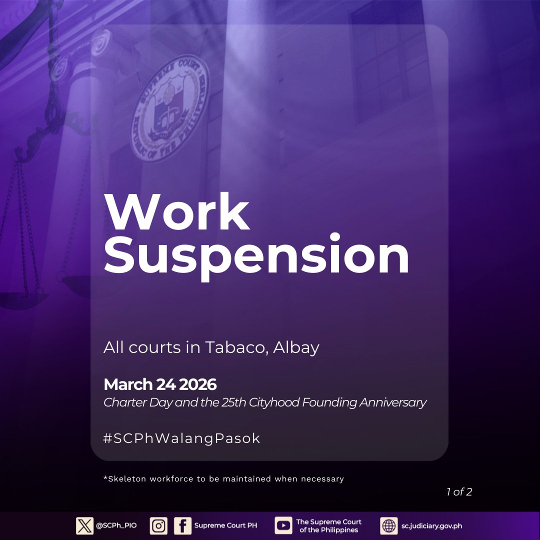 Philippine Supreme Court Public Information Office tweet media