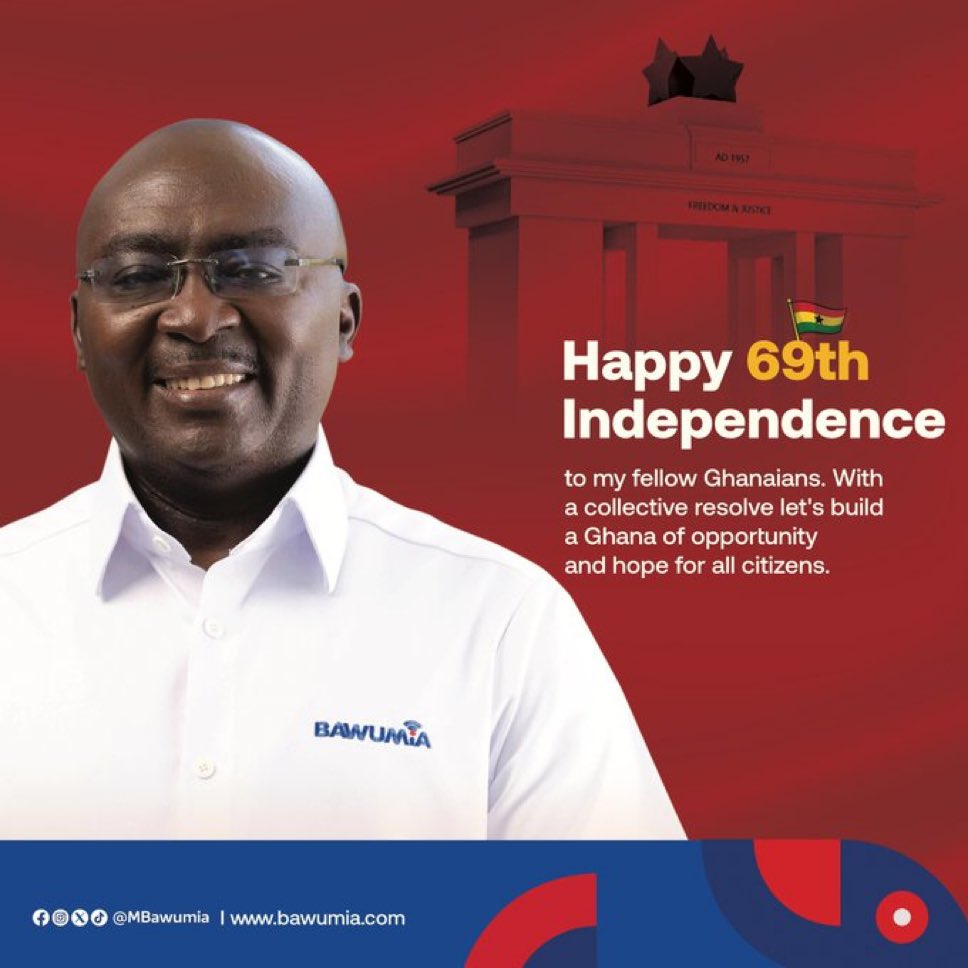 Happy 69th Independence Day to all Ghanaians 
May God bless our Homeland.
#Ghanaat69
