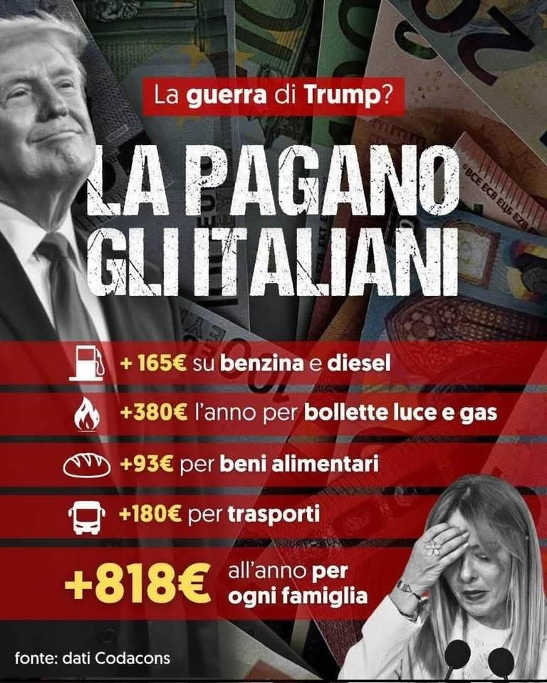 a70199617's tweet photo. #MELONIA TRUMP CI STA AFFOSSANDO E AFFAMANDO. https://t.co/WMTfGhXkDn