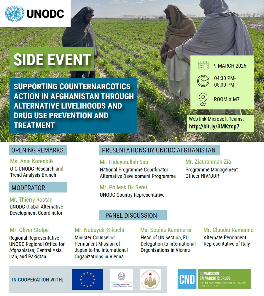 UNODC Alternative and Sustainable Livelihoods tweet media