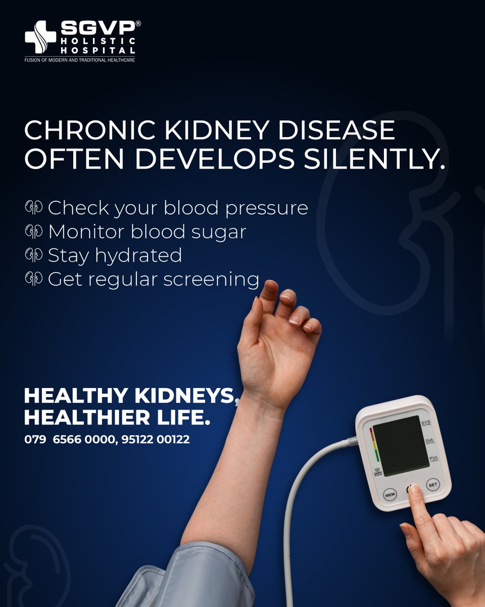 Your kidneys work 24/7 —Regular health check-ups, staying hydrated, balanced nutrition, and an active lifestyle can go a long way in protecting your kidneys.
#WorldKidneyDay #KidneyHealth #HealthyKidneys #PreventKidneyDisease #Ahmedabad