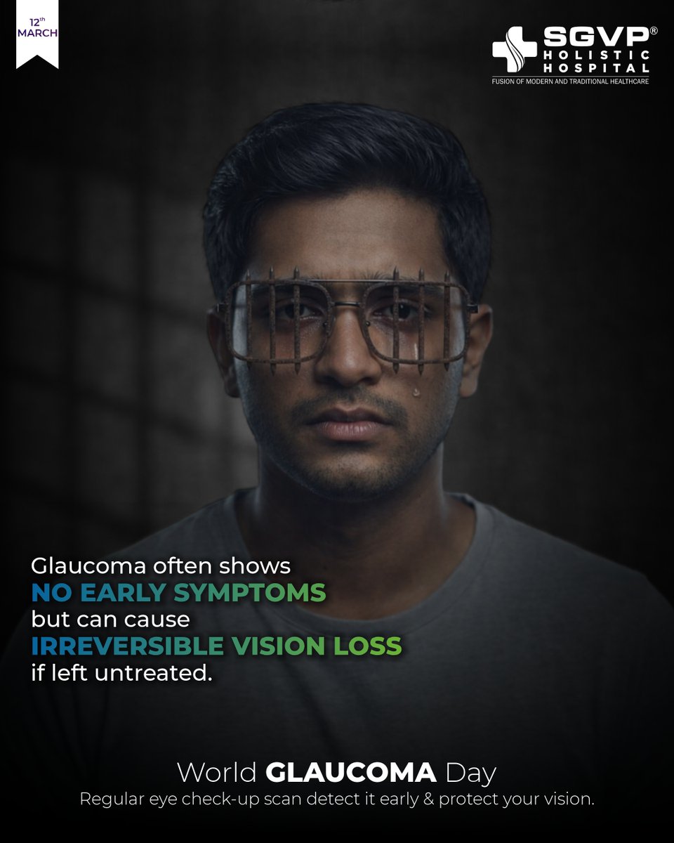 World Glaucoma Day -Glaucoma is often called the silent thief of sight because it usually shows no early symptoms — Early detection can help protect your vision and prevent long-term damage.
#WorldGlaucomaDay #EyeHealth #GlaucomaAwareness #PreventVisionLoss #Ahmedabad