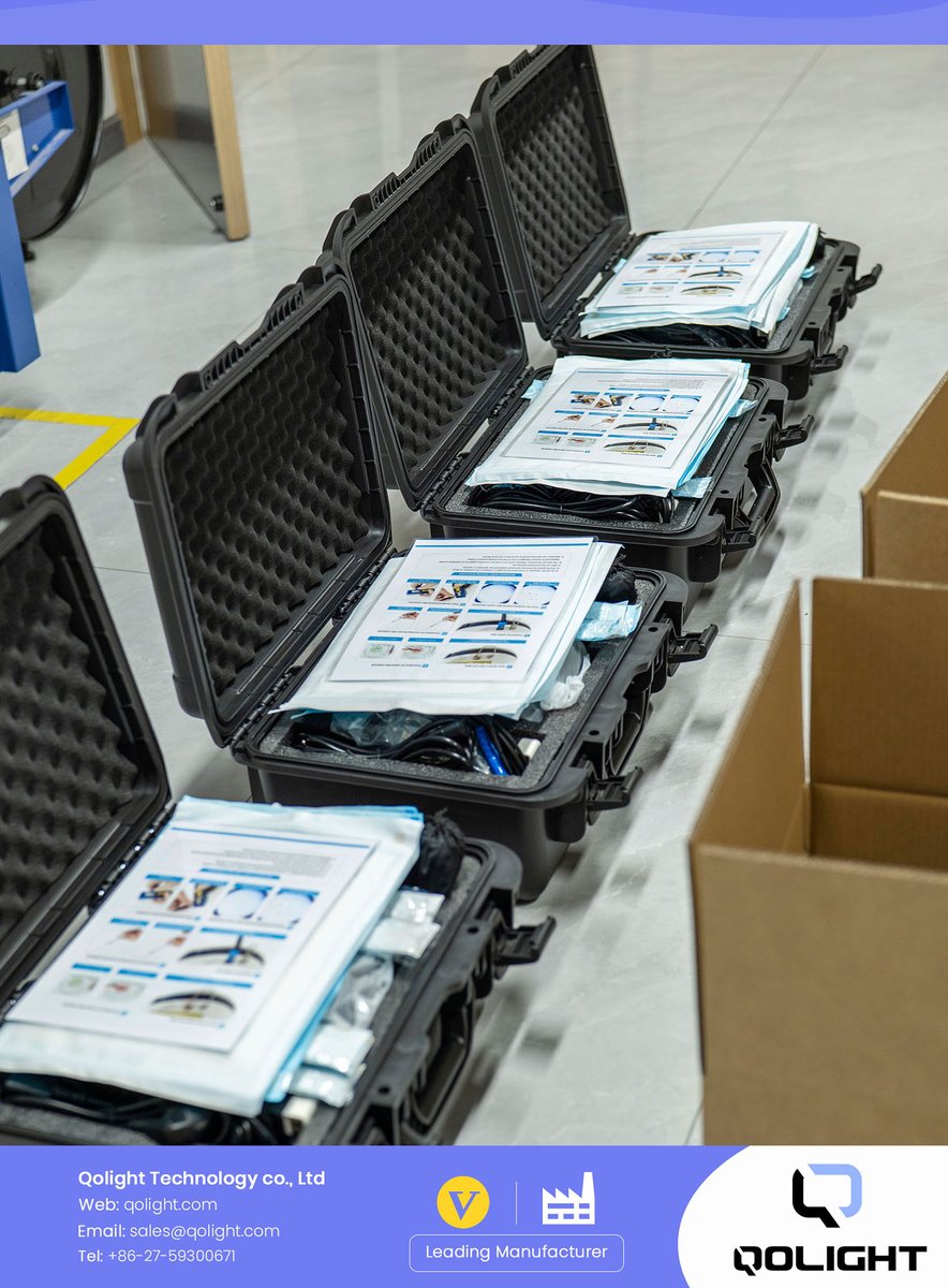 Qlightlaser's tweet image. 📦 Another shipment of Angelas medical laser systems Made by Qolight is ready to go. 🚀
👉 Looking for a reliable medical laser partner? Please feel free to contact us: qolight.com
#Qolight #Angelas #MedicalLaser #MedicalLaserDevice #MedicalLaserEquipment