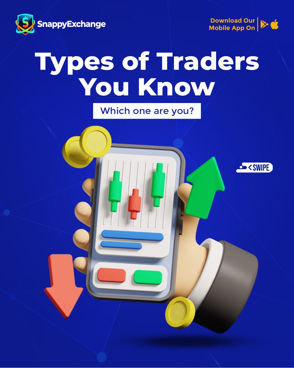 SnappyExchange's tweet photo. "Every trader has a style π
Some move with hype. Some move with strategy.
Swipe left and tell usβ¦ what kind of trader are you? ππ
#SnappyExchange #CryptoCommunity #TradeSmart #CryptoNigeria #TradingLife #DigitalAssets Tottenham| Celine Dion| GM CT| TI Blaze| NYSC https://t.co/pyDZrvUPQy