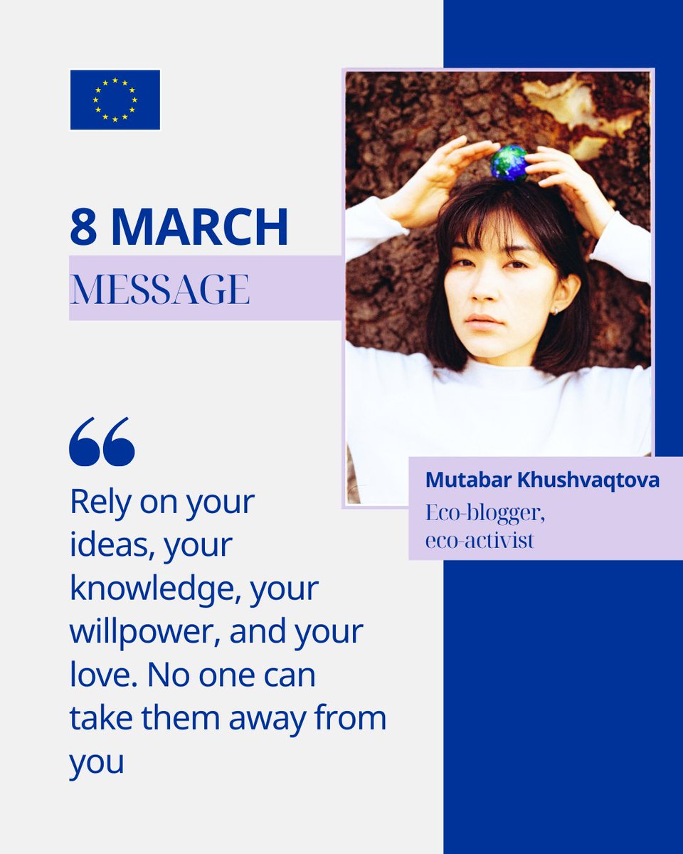 International Women’s Day reminds us that gender equality requires ongoing effort. This year’s theme - “Rights. Justice. Action. For ALL Women and Girls” - calls for turning promises into real change. Today, hear an inspiring message from Urikguli - Mutabar Khushvaqtova.