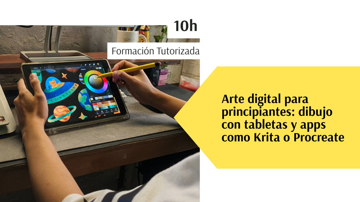 🎨El talento creativo necesita herramientas digitales.

Si te interesa el diseño, el arte digital o quieres empezar a mostrar tu trabajo online, en #AprendeVolando encontrarás cursos para dar forma a tus ideas y compartirlas con el mundo.

🔗 Descubre nuestros cursos