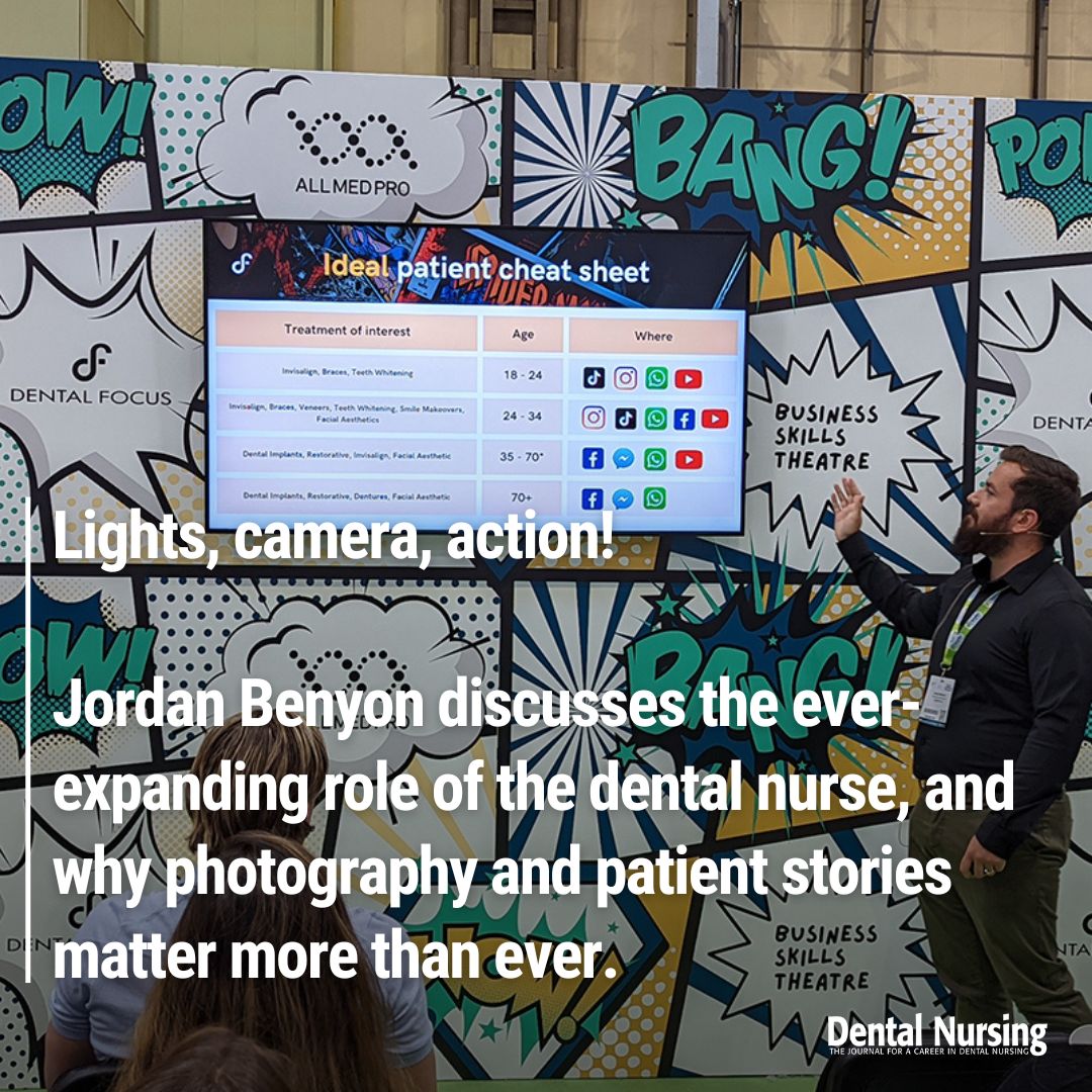 DentalNJournal's tweet image. Lights, camera, action!📸

Jordan Benyon discusses the ever-expanding role of the #dental nurse, and why #photography and patient stories matter more than ever.

Use your subscription to read the article here:
➡️  ow.ly/Lcnc50YoERC

#dentalnursing #marketing #socialmedia
