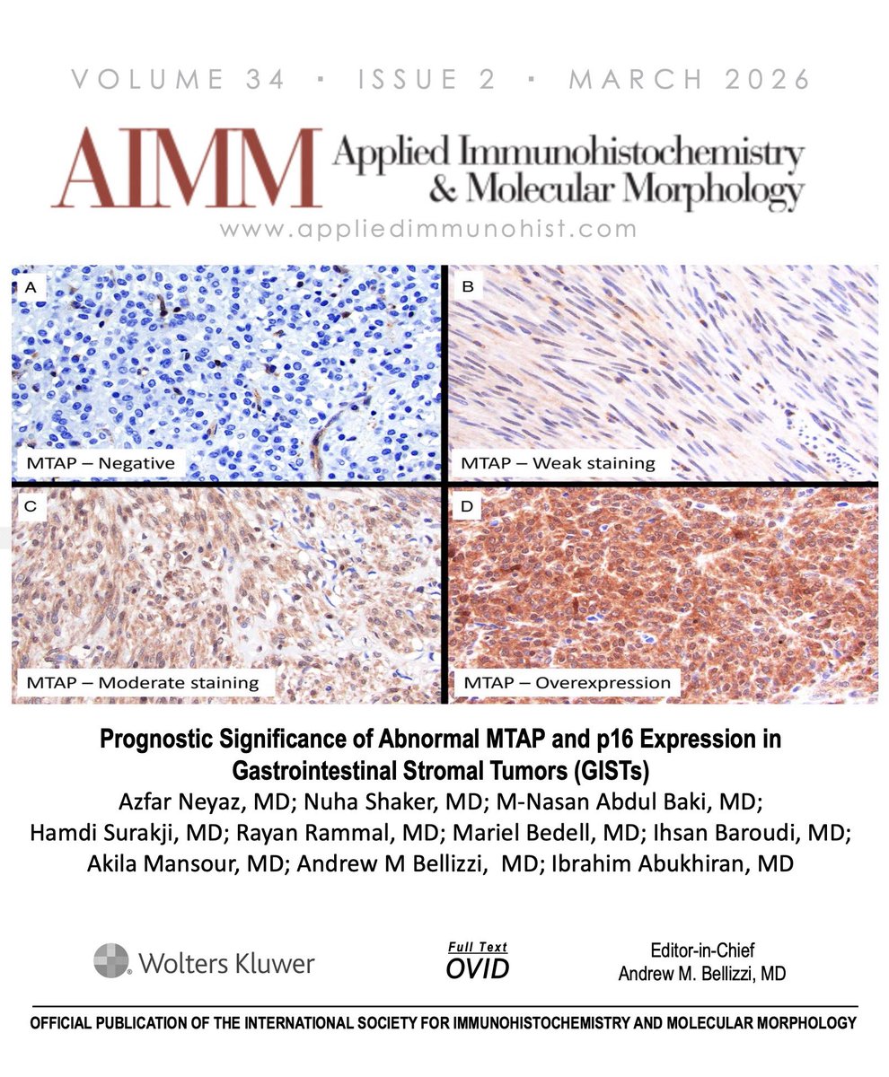 Appl Immunohistochem Mol Morphol Journal tweet media