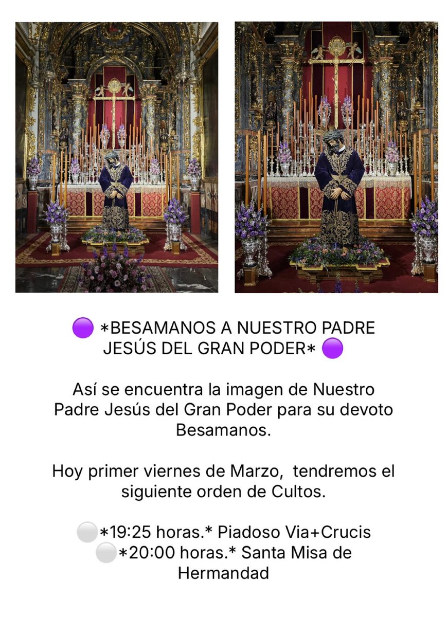 Hermandad Jesus del Gran Poder y Macarena Madrid tweet media