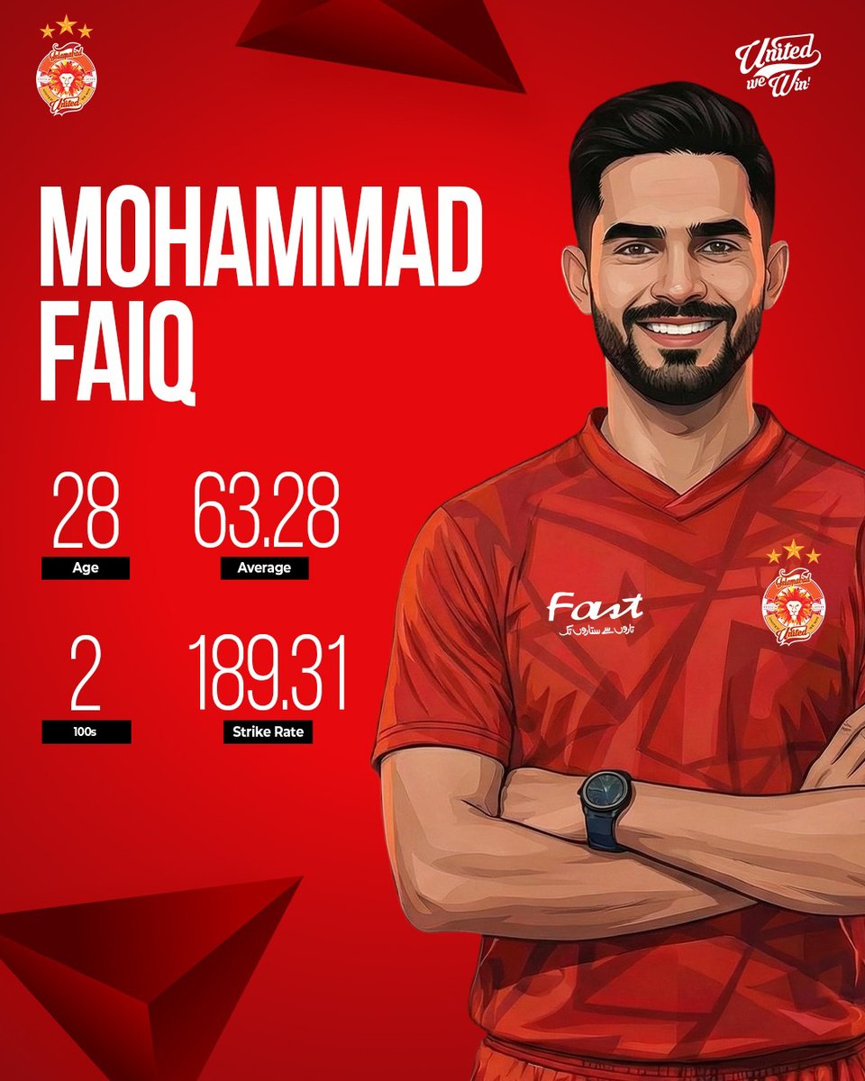 IsbUnited's tweet photo. M. Faiq joins Islamabad United. Welcome back, #Sheru

#OnceASheruAlwaysASheru https://t.co/8usXOM158a