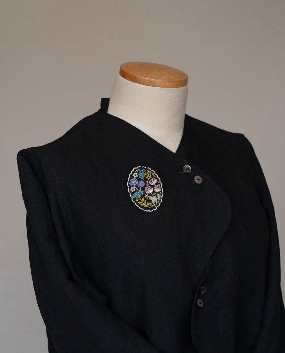 新作ブローチ🌿💐
#刺繍作品