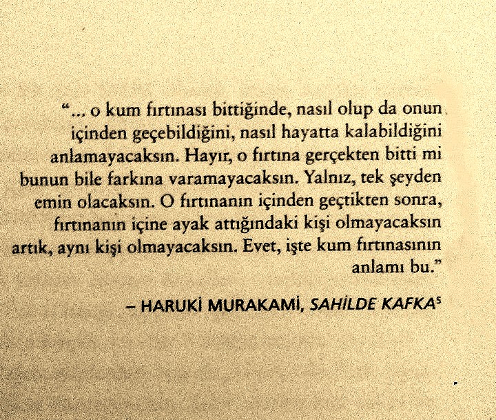 77Sayfa's tweet photo. Haruki Murakami. https://t.co/K6W8ZCT51x