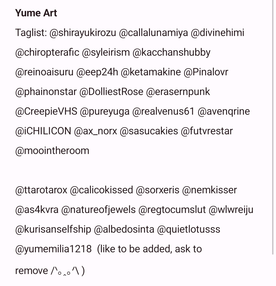 Planning to post yumeart for the first time in a while this weekend as I finish off the first arc of my fic, does any newoomfs wanna be tagged? ^^

I'll happily trade too!!