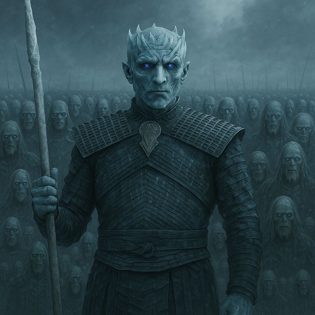 The Night King sniped a flying dragon out of the sky with an ice spear, but Jon snow and others were standing ten feet away on a rock, he just stared at them for three days.